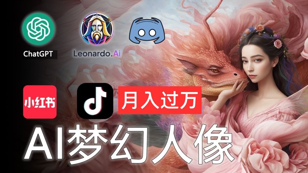 （11575期）AI摄影梦幻人像：零基础也能月入过万的秘密-中创网_分享创业项目_助您在家赚钱