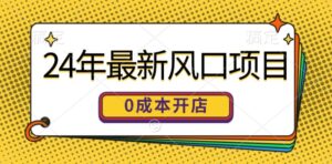 24年全新蓝海项目,0成本费就可以做一家自已的网上购物平台-中创网_分享创业项目_助您在家赚钱
