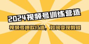 2024视频号训练营,视频号爆款打造,如何变现教程(20节课)-中创网_分享创业项目_助您在家赚钱