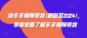拼多多视频带货(更新至2024)，带你全面了解多多视频带货-中创网_分享创业项目_助您在家赚钱