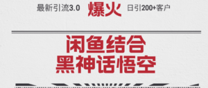 (12378期)最新引流3.0闲鱼结合《黑神话悟空》单日引流200+客户,抓住热点,实现…-中创网_分享创业项目_助您在家赚钱
