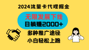 三网流量卡代理招募,无限发展下线,日躺赚2000+,新手小白轻松上路。-中创网_分享创业项目_助您在家赚钱