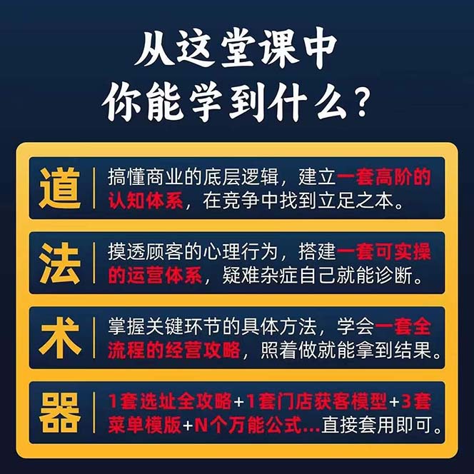 图片[2]-餐馆赢利实际操作方式：教大家如何开一家不断能挣钱的饭店（25节）