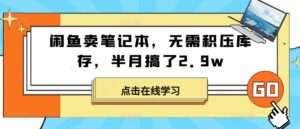 闲鱼卖笔记本，无需积压库存，半月搞了2.9w-中创网_分享创业项目_助您在家赚钱