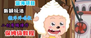 蓝海项目新颖玩法,懒洋洋唱歌 搬运剪辑操作,保姆级教程-中创网_分享创业项目_助您在家赚钱
