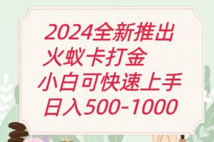 2024火蚁卡刷金全新游戏玩法计划方案,单机版日盈利600-中创网_分享创业项目_助您在家赚钱