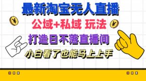 （11586期）全新淘宝网无人直播 公域流量 公域游戏玩法打造出真正意义上的日未落直播房间 新手看过也可以…-中创网_分享创业项目_助您在家赚钱