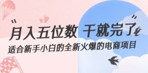(12241期)月入五位数 干就完了 适合新手小白的全新火爆的电商项目-中创网_分享创业项目_助您在家赚钱