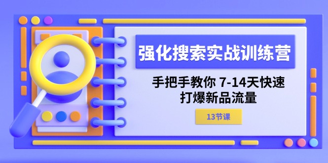 图片[1]-强化搜索实战训练营，手把手教你7-14天快速打爆新品流量（13节课）
