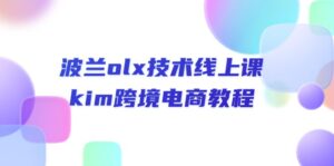波兰olx技术线上课,kim跨境电商教程-中创网_分享创业项目_助您在家赚钱