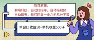(11722期)ai语聊,单窗口收益50+,单机收益500+,无脑挂机无脑干!!!-中创网_分享创业项目_助您在家赚钱