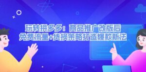 （12363期）玩转拼多多：商品推广改版后，免费流量+货损策略打造爆款新法（无水印）-中创网_分享创业项目_助您在家赚钱