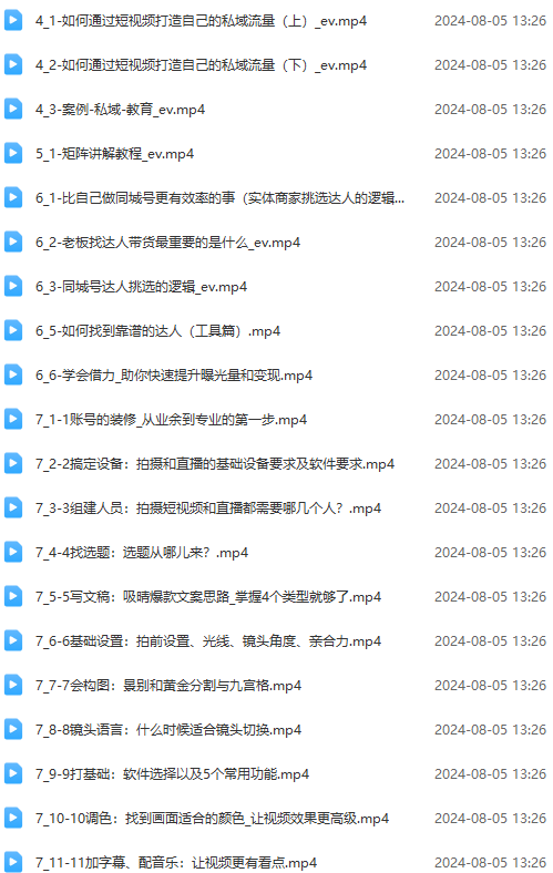 图片[2]-（11991期）实体店老板获客特训营：认知、定位、文案、矩阵、直播、AI等（72节）