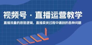 微信视频号抖音运营课堂教学:直播流量的底层思维,抖音直播卖货环节中遇到的各种问题-中创网_分享创业项目_助您在家赚钱