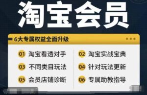 淘宝会员【淘宝所有课程,全面分析对手】,初级到高手全系实战宝典-中创网_分享创业项目_助您在家赚钱