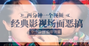 容嬷嬷扎针喂紫微鸡翅   2分钟一个视频    经典影片场景搞怪   各个原创设计还自带光环-中创网_分享创业项目_助您在家赚钱