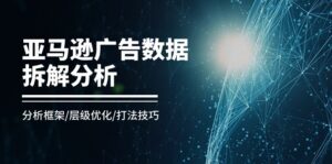 亚马逊广告数据拆解分析，分析框架/层级优化/打法技巧（8节课）-中创网_分享创业项目_助您在家赚钱