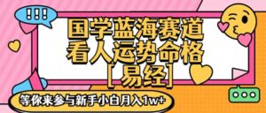 国学经典瀚海创变跑道，零基础学习，一对一教学独一份新手入门月入1W 【揭密】-中创网_分享创业项目_助您在家赚钱
