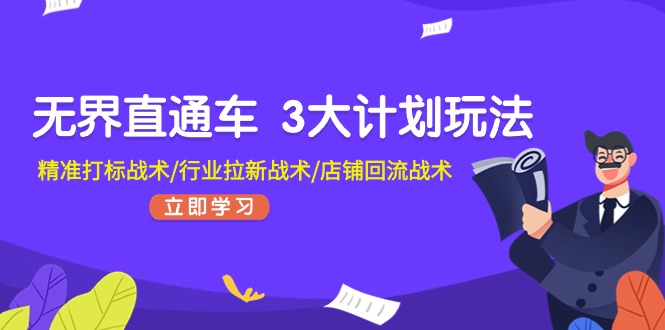 图片[1]-无边淘宝直通车3大计划游戏玩法，精确激光打标战略/领域引流战略/店面逆流战略