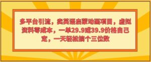 多平台推广,卖英语启蒙动画新项目,虚似材料零成本,一单29.9或39.9价钱自己定-中创网_分享创业项目_助您在家赚钱