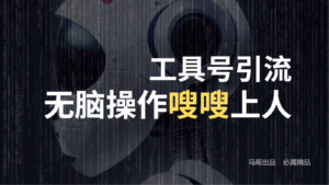 工具号高效引流法，嗖嗖上人，日引1000+，直接搬运，无脑操作-中创网_分享创业项目_助您在家赚钱