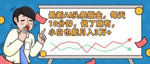 (12021期)最新AI头条掘金,每天10分钟,做了就有,小白也能月入3万+-中创网_分享创业项目_助您在家赚钱