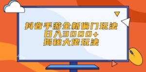 （12350期）抖音手游全新偏门玩法，日入3000+，揭秘大佬玩法-中创网_分享创业项目_助您在家赚钱