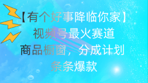 （11564期）有一个好事儿 来临你们家：微信视频号最红跑道，抖音商品橱窗，分为方案 一条条爆品，每…-中创网_分享创业项目_助您在家赚钱