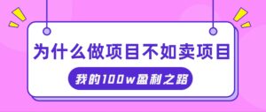 (11893期)把握住网络创业风口期,我通过卖项目轻轻松松获得100W-中创网_分享创业项目_助您在家赚钱