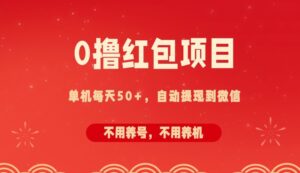 0撸红包项目:纯零撸拆红包看广告,自动到微信无需提现,不用养号,每天50+-中创网_分享创业项目_助您在家赚钱