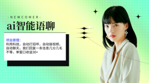 (11383期)ai智能语聊,单窗口30+单机500+,无脑干!!!-中创网_分享创业项目_助您在家赚钱