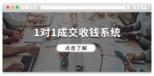 1对1成交收钱系统,全网130万粉丝,十年专注于引流和成交!-中创网_分享创业项目_助您在家赚钱