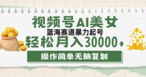 视频号创作者计划，下半年全新赛道，无需剪辑，AI生成，稳过原创，小白落地实操教学-中创网_分享创业项目_助您在家赚钱