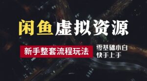 2024最新闲鱼虚拟资源玩法,养号到出单整套流程,多管道收益,每天2小时月收入过万【揭秘】-中创网_分享创业项目_助您在家赚钱