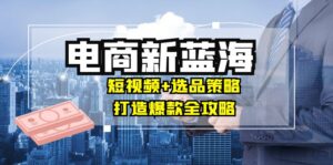 商家必看电商新蓝海:短视频+选品策略,打造爆款全攻略,月入10w+-中创网_分享创业项目_助您在家赚钱