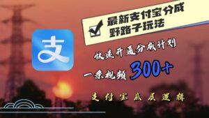 最近很火的支付宝分成野路子玩法，快速开通分成撸收益，一条视频3张，干货分享-中创网_分享创业项目_助您在家赚钱