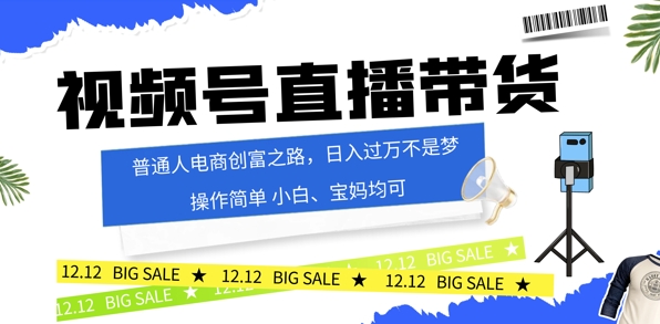 视频号读稿带货，普通人电商创富之路，小白、宝妈均可-中创网_分享创业项目_助您在家赚钱
