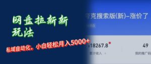 （12691期）网盘拉新新玩法：短剧私域玩法，小白轻松月入5000+-中创网_分享创业项目_助您在家赚钱