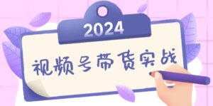 （12612期）2024视频号最新带货实战课：无人直播/书单号卖货/个人IP口播 (附资料素材)-中创网_分享创业项目_助您在家赚钱