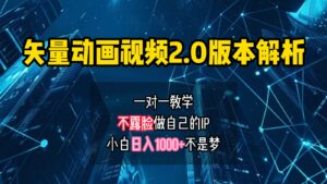 矢量图动画视频2.0版解析,做自己的IP账号,操作简单易上手小白日入1000+-中创网_分享创业项目_助您在家赚钱
