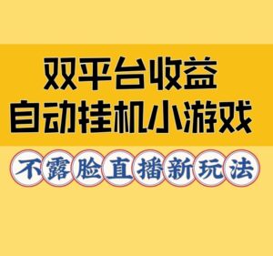 双平台收益自动挂JI小小游戏，不露脸直播新玩法-中创网_分享创业项目_助您在家赚钱