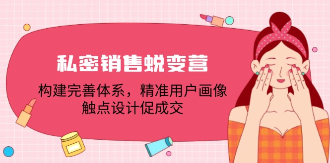 （12436期）私密销售蜕变营：构建完善体系，精准用户画像，触点设计促成交-中创网_分享创业项目_助您在家赚钱