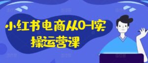 小红书电商从0-1实操运营课,小红书手机实操小红书/IP和私域课/小红书电商电脑实操板块等-中创网_分享创业项目_助您在家赚钱