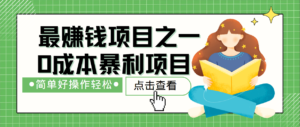 最新赚钱项目之一，简单操作，冷门长久项目-中创网_分享创业项目_助您在家赚钱