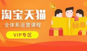 淘宝天猫全体系运营课程【9月24更新】,店铺全系运营、动销玩法、擦边球玩法等等-中创网_分享创业项目_助您在家赚钱