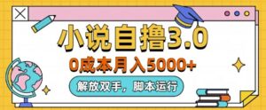 小说自撸3.0,解放双手,不浪费时间,适合大众-中创网_分享创业项目_助您在家赚钱
