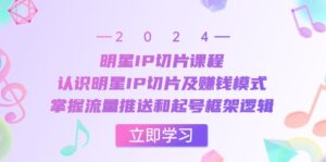 (13072期)明星IP切片课程:认识明星IP切片及赚钱模式,掌握流量推送和起号框架逻辑-中创网_分享创业项目_助您在家赚钱
