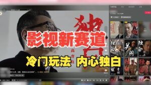 最新影视解说玩法，人物独白，30天涨粉24万+，全流程拆解【揭秘】-中创网_分享创业项目_助您在家赚钱