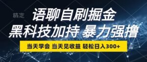 (12953期)语聊自刷掘金,当天学会,当天见收益,轻松日入300+-中创网_分享创业项目_助您在家赚钱