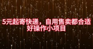 5元起寄快递，自用售卖都合适，好操作小项目-中创网_分享创业项目_助您在家赚钱